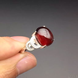 璀璨經典，智慧守護 6A酒紅色精品石榴石女士戒指